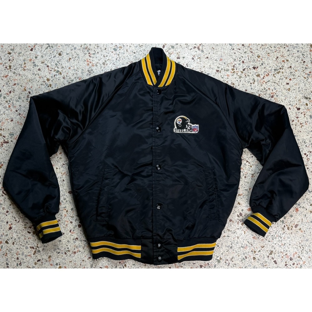 Chalk Line Vtg NFL Pittsburg Steelers Snap Button Toddler Jacket Size 14/16